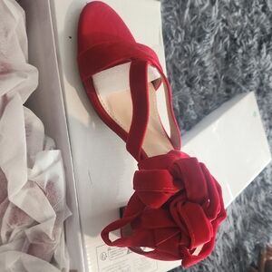 Elegant Red Women's Sandals